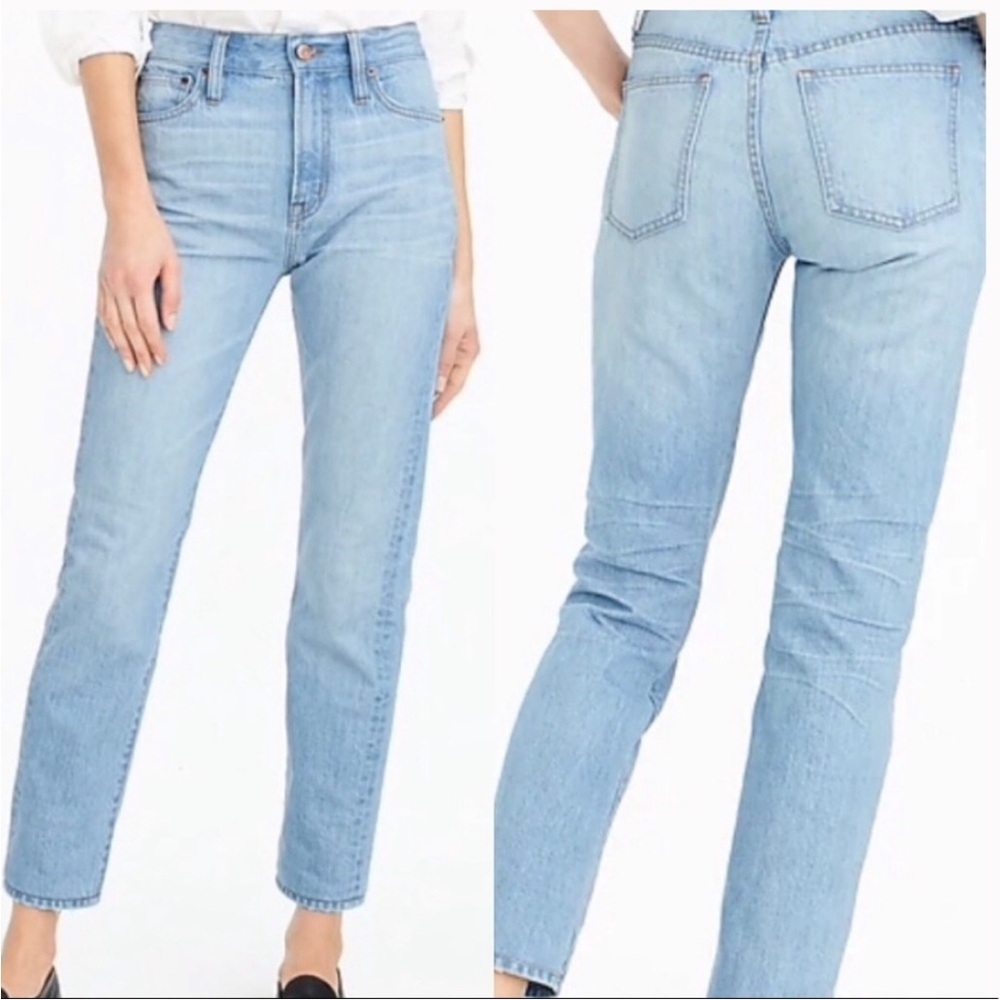 J.Crew Point Sur High-Rise Retro Straight Leg Blue Jeans
